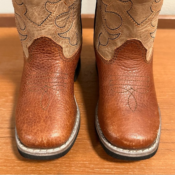 Smokey Mountain Youth Leather Cowboy Boots Size 5 - Picture 3 of 12